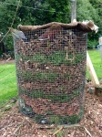 Easy peasy wire mesh in-situ compost bin